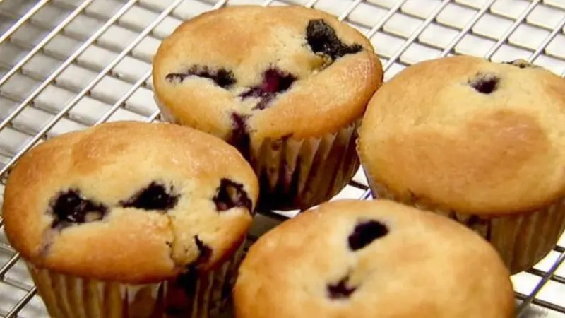 Vegetarian Nut-Free Blueberry Cream Muffins