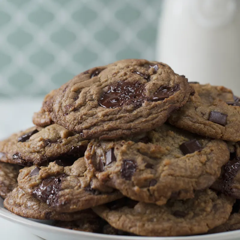Vegan Vegetarian Browned “Butter” Chocolate Chip Cookies