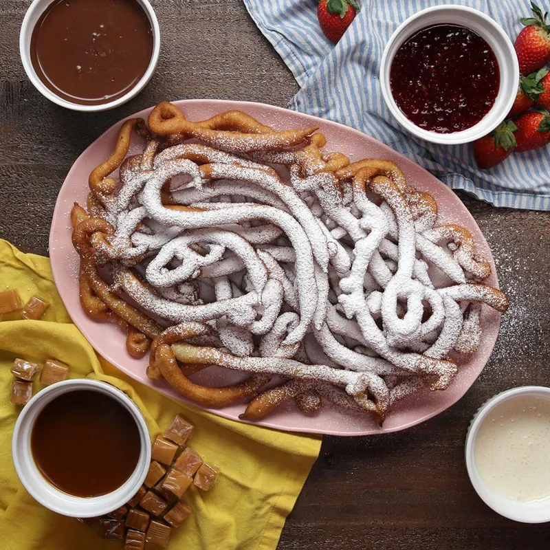 Vegetarian Nut-Free Funnel Cake Fries
