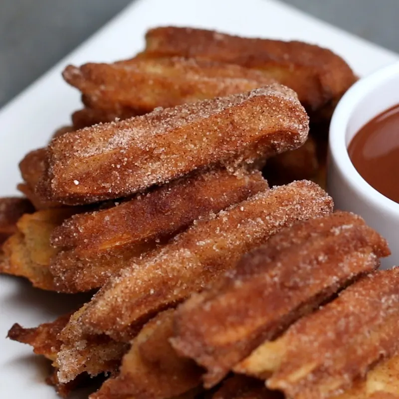 Vegetarian Nut-Free Baked Churro Bites