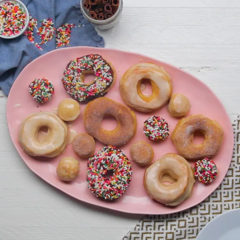 Vegetarian Gluten-Free Air Fryer Doughnuts