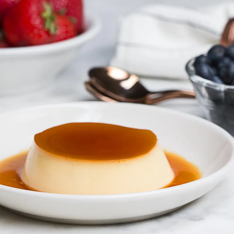 Vegetarian Gluten-Free Velvety Creme Caramel Pudding