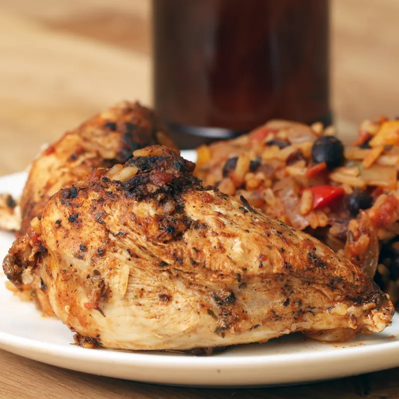 Gluten-Free Dairy-Free One Pot Cajun Chicken & Rice