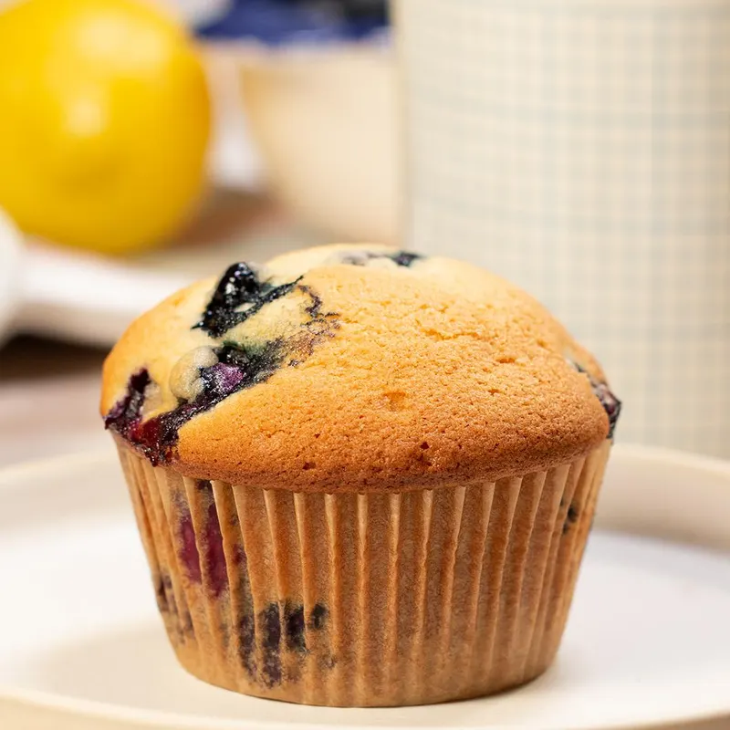 Vegetarian Nut-Free Lemon-Berry Muffins