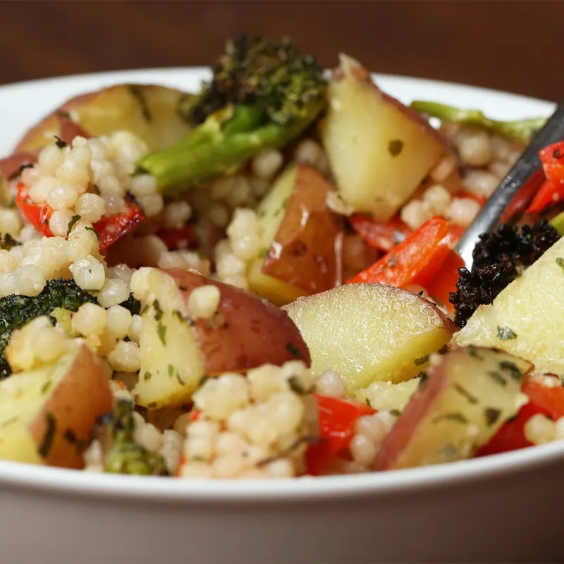 Vegetarian Nut-Free Healthy Veggies And Couscous