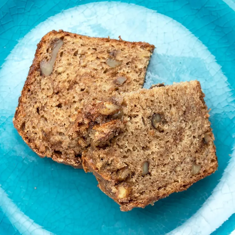 Vegetarian Shellfish-Free Cinnamon Swirl Banana Bread