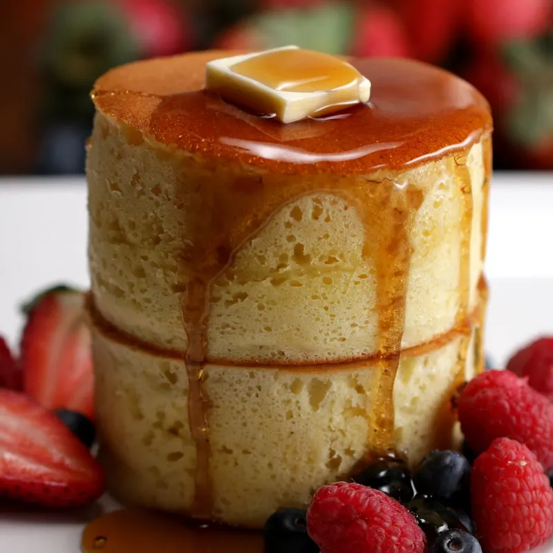 Vegetarian Gluten-Free Fluffy Japanese Pancakes