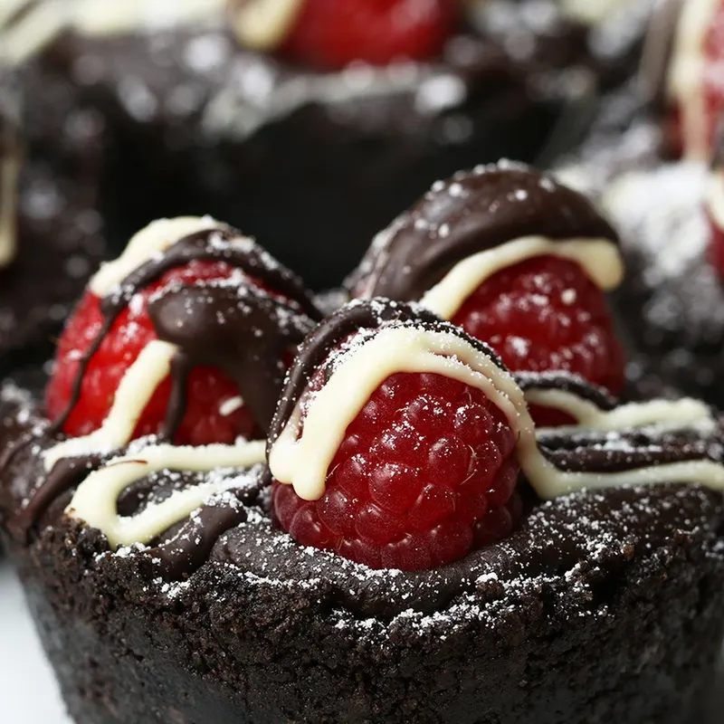 Vegetarian Gluten-Free Easy Chocolate and Raspberry Tarts
