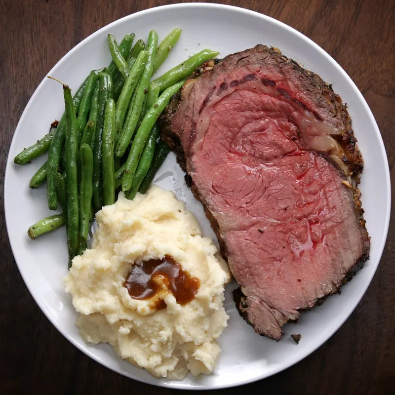 Nut-Free Shellfish-Free Prime Rib With Garlic Herb Butter