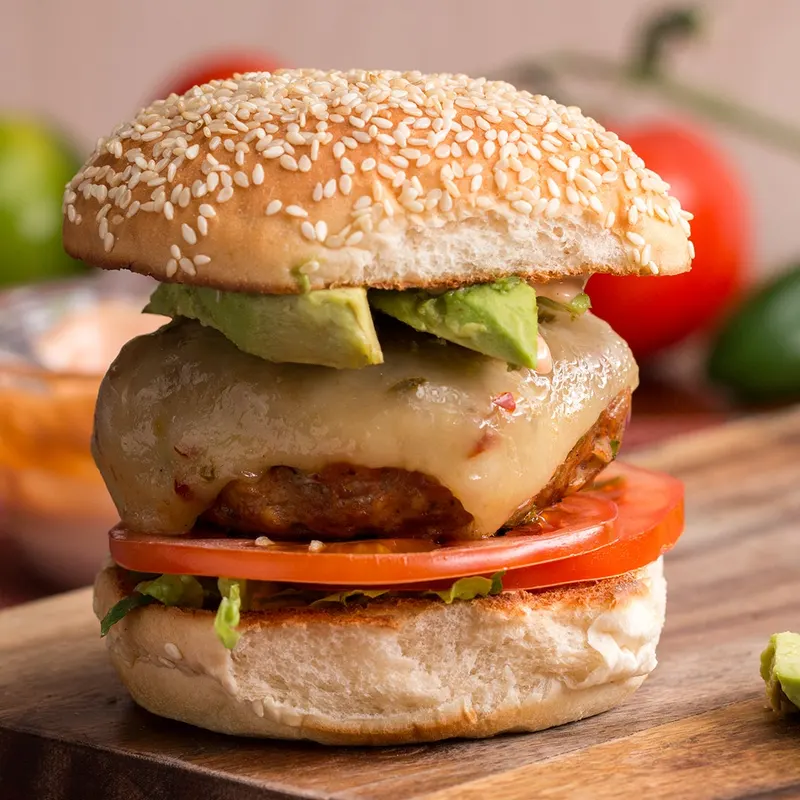 Keto Nut-Free Spicy Southwestern-Style Turkey Burgers