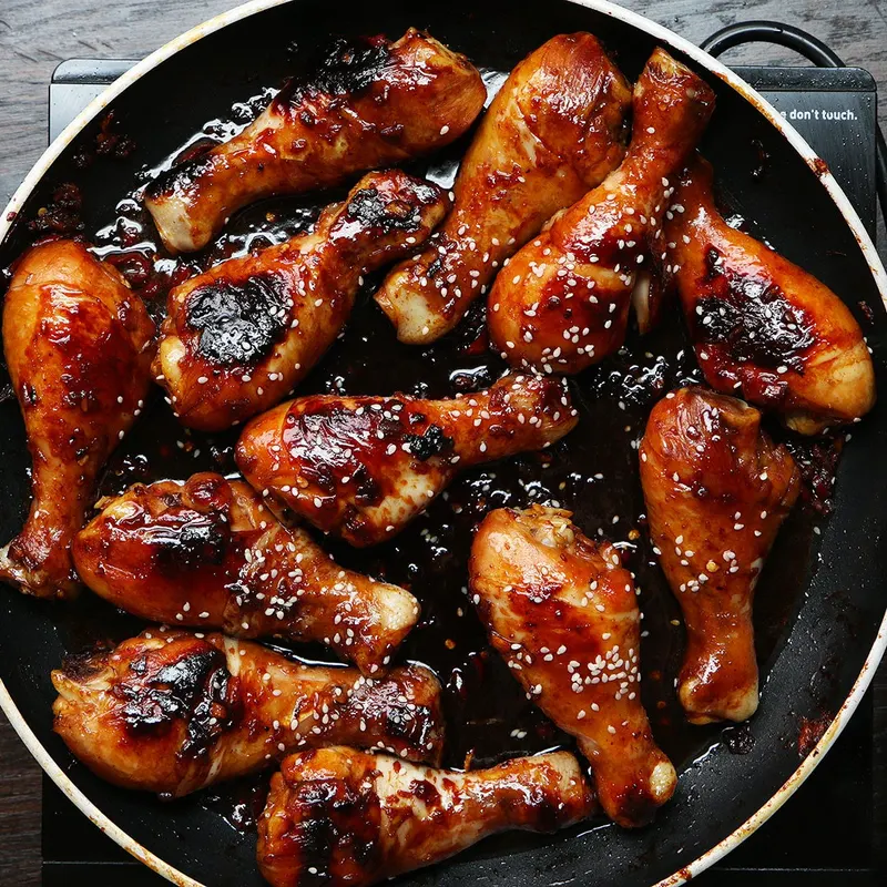 Dairy-Free Nut-Free Easy Sticky Chicken Drumsticks