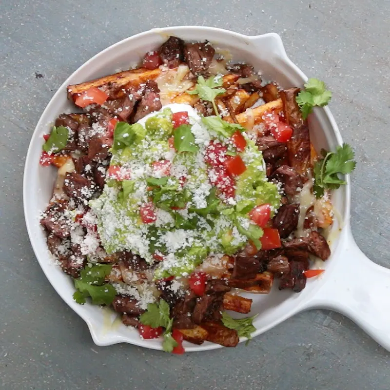 Vegetarian Gluten-Free Carne Asada Fries