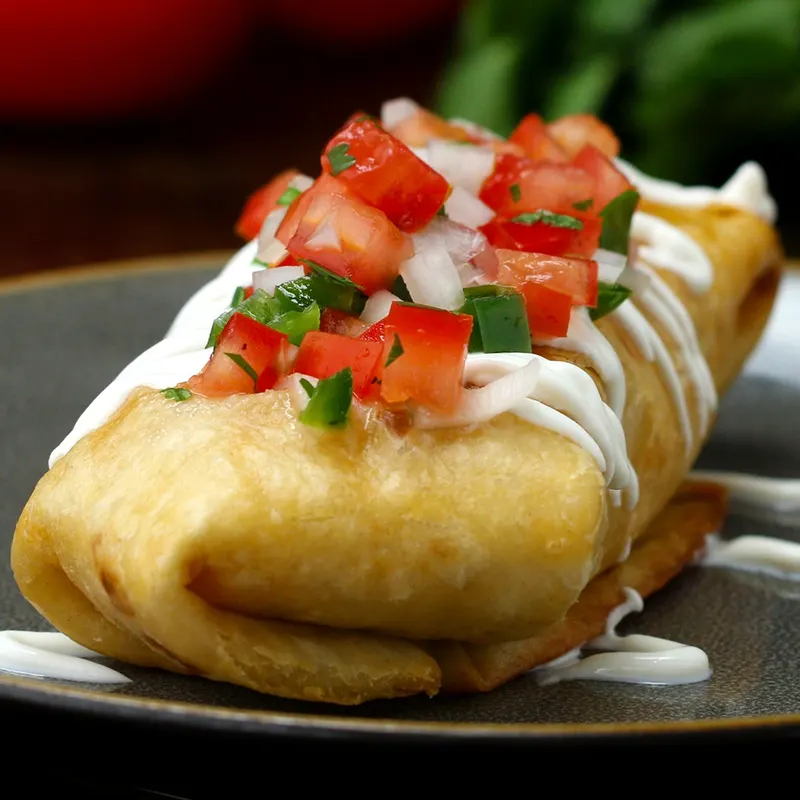 Nut-Free Shellfish-Free Creamy Chicken Chimichanga
