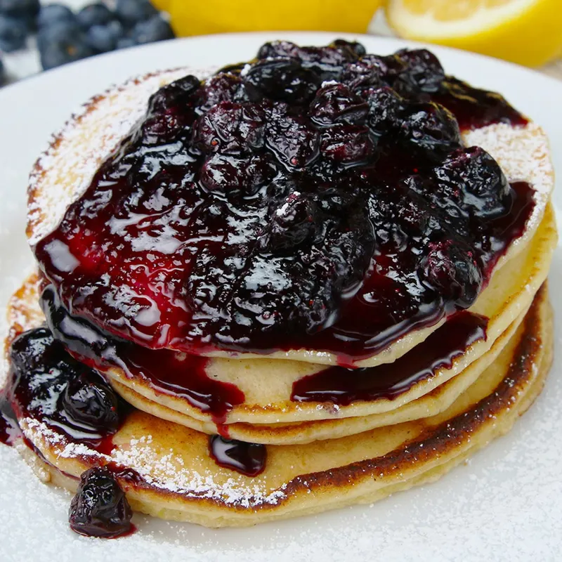 Vegetarian Nut-Free Lemon Ricotta Pancakes