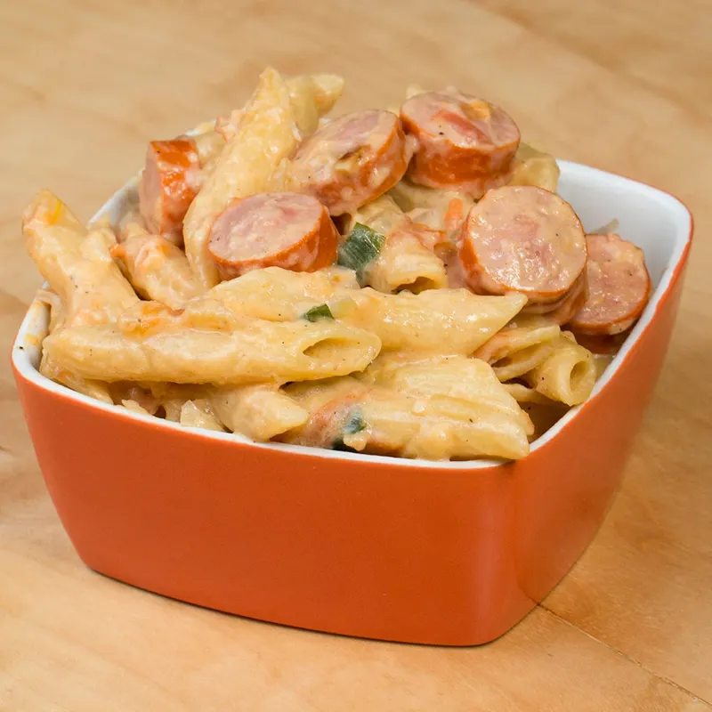 Vegetarian Nut-Free One-Pot Hot Dog Pasta