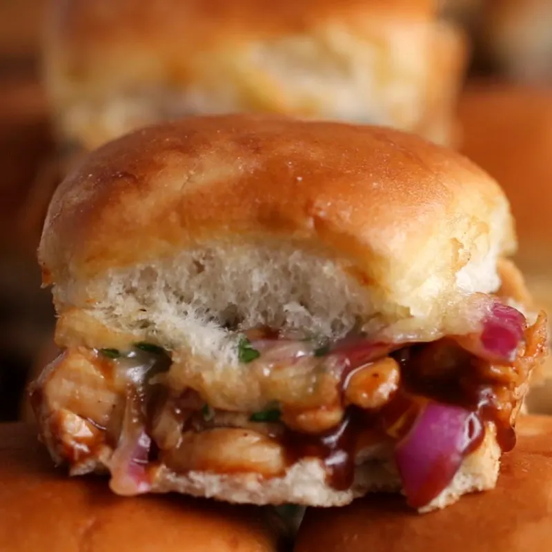 Gluten-Free Keto BBQ Chicken Sliders