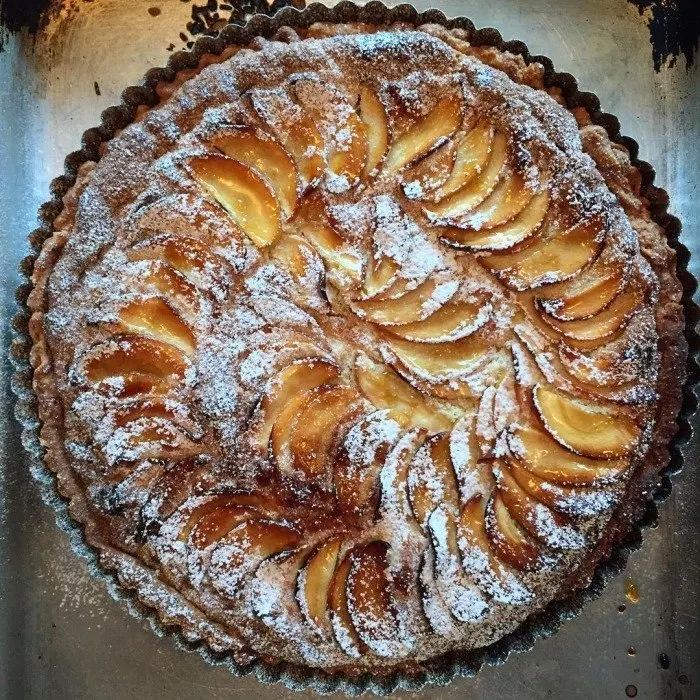 Vegetarian Gluten-Free Apple Frangipan Tart — British recipe