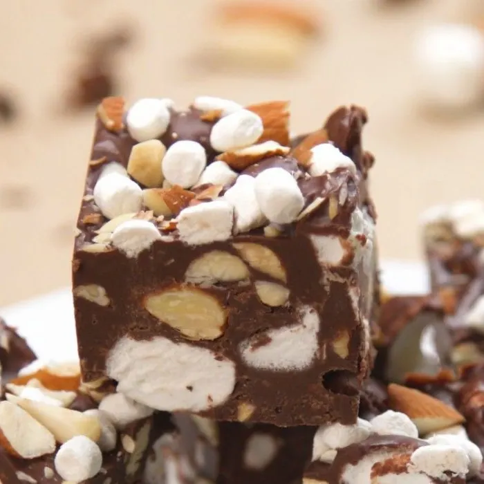 Vegetarian Gluten-Free Rocky Road Fudge — United States recipe