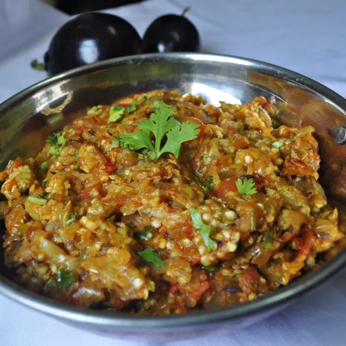 Vegan Vegetarian Baingan Bharta — India recipe