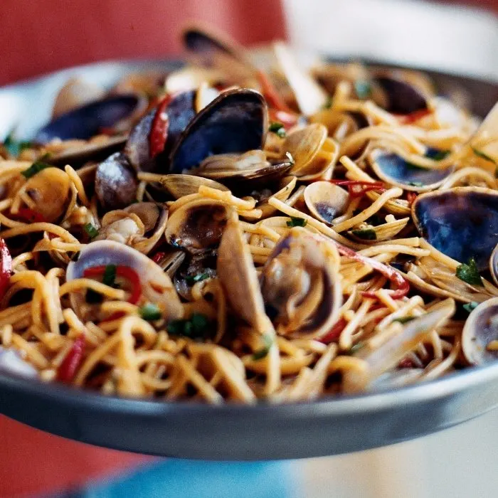 Dairy-Free Nut-Free Seafood fideuà — Spanish recipe