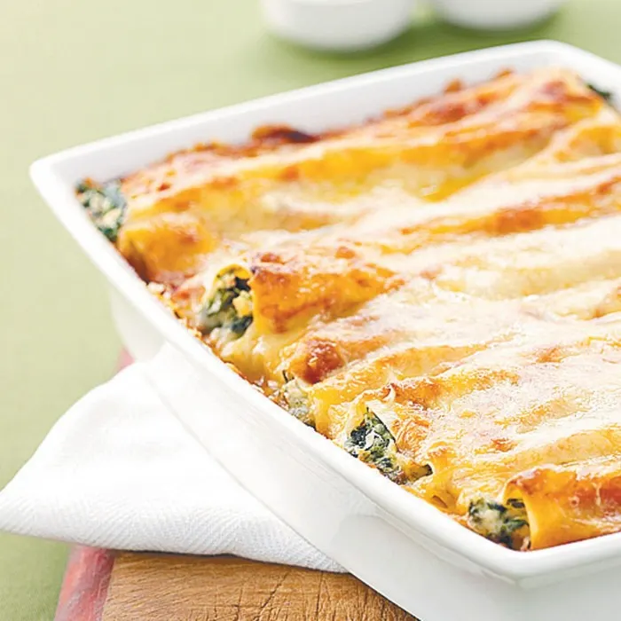 Vegetarian Gluten-Free Spinach & Ricotta Cannelloni — Italian recipe