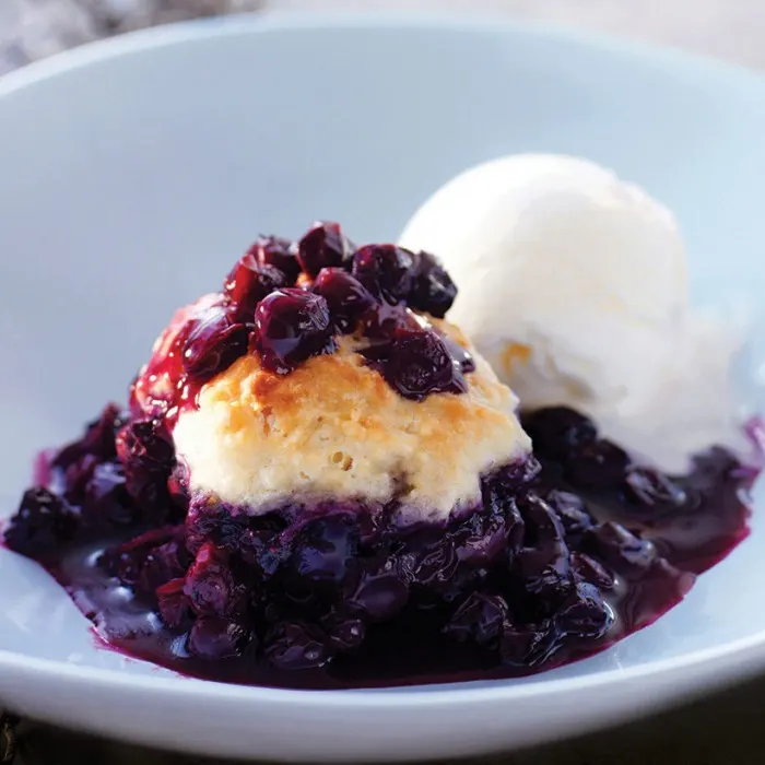 Vegetarian Nut-Free Peach & Blueberry Grunt — United States recipe