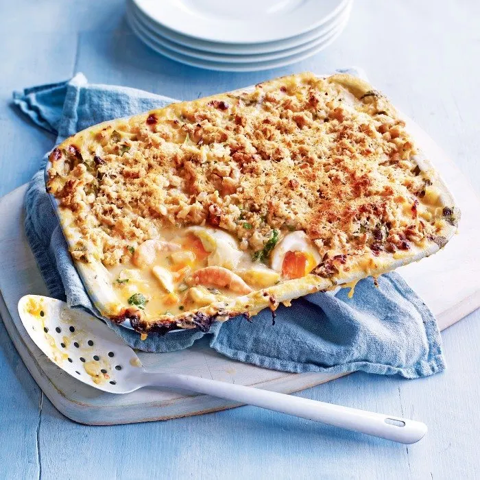 Nut-Free Shellfish-Free Three Fish Pie — British recipe