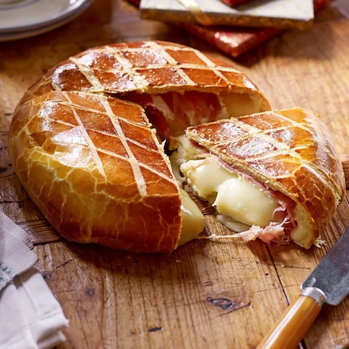 Vegetarian Nut-Free Brie wrapped in prosciutto & brioche — France recipe