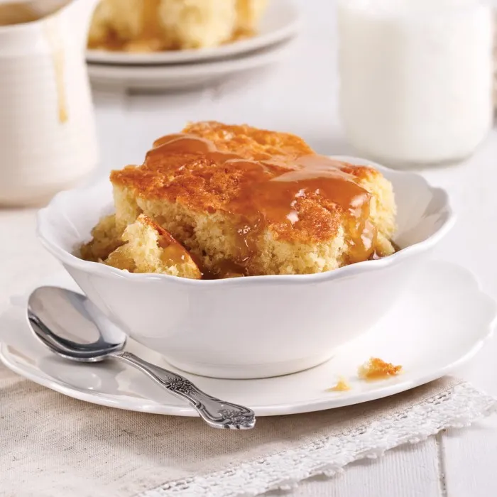 Vegetarian Nut-Free Pouding chomeur — Canadian recipe