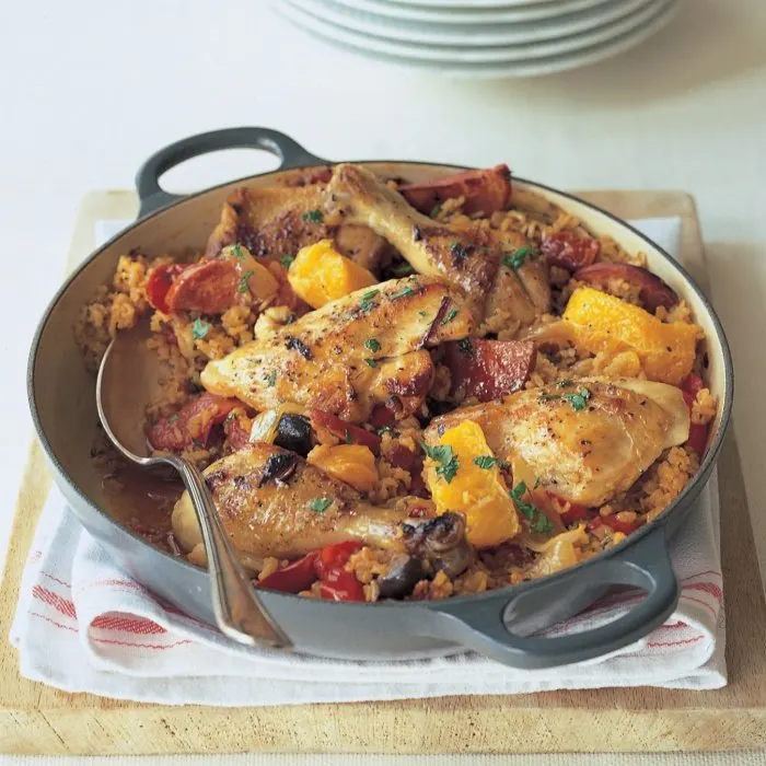 Gluten-Free Nut-Free Chicken Basquaise — France recipe