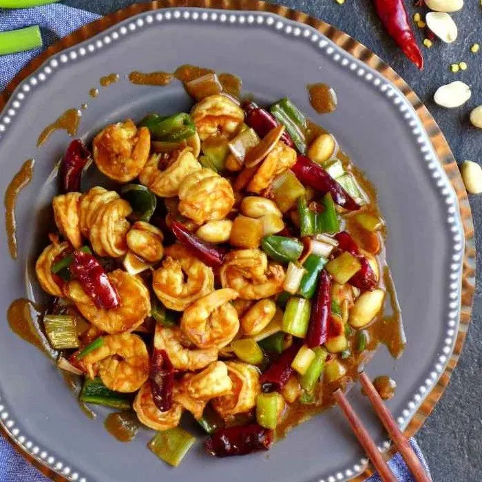 Dairy-Free Egg-Free Kung Po Prawns — Chinese recipe