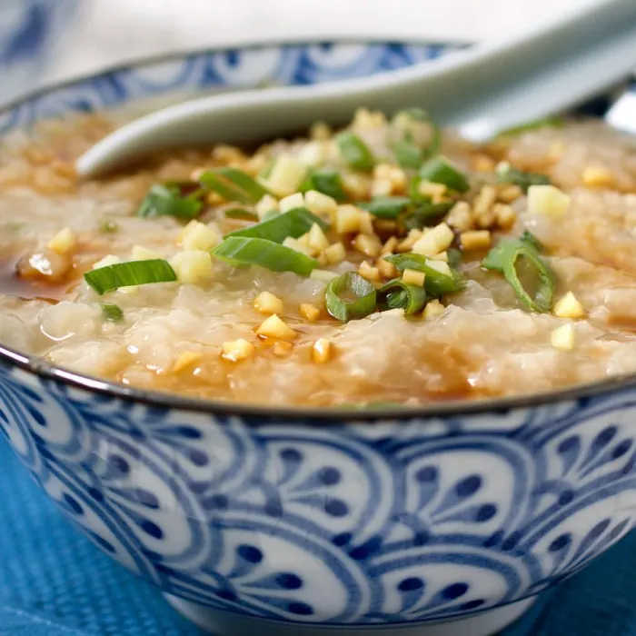 Gluten-Free Dairy-Free Chicken Congee — Chinese recipe