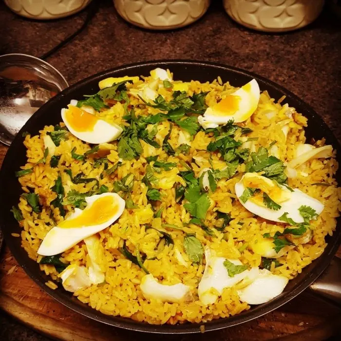 Gluten-Free Nut-Free Smoked Haddock Kedgeree — India recipe