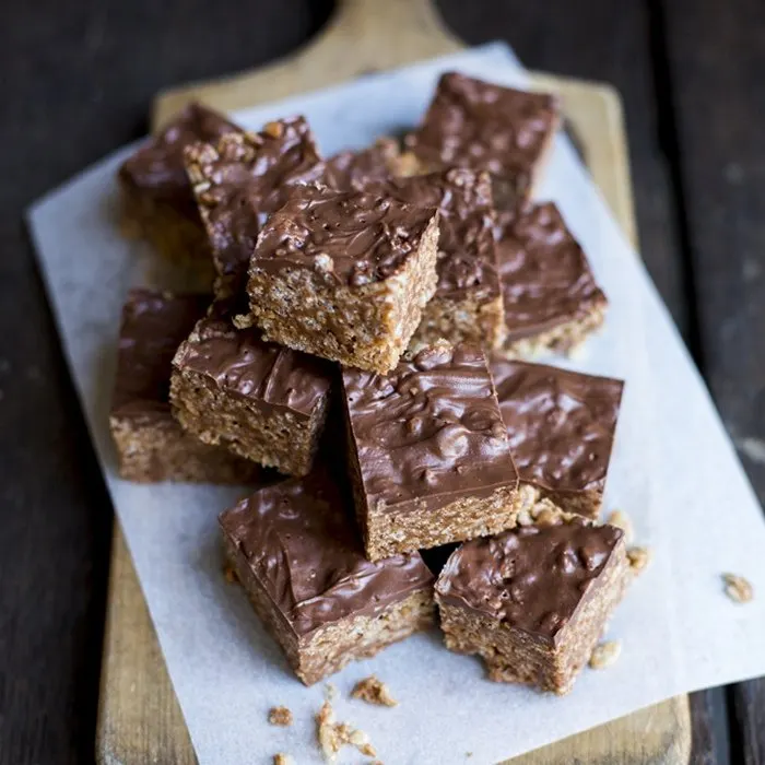 Vegetarian Gluten-Free Chocolate Caramel Crispy — British recipe