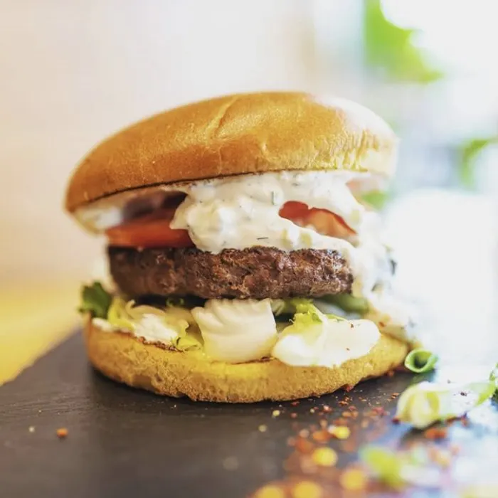 Nut-Free Shellfish-Free Lamb Tzatziki Burgers — Greek recipe