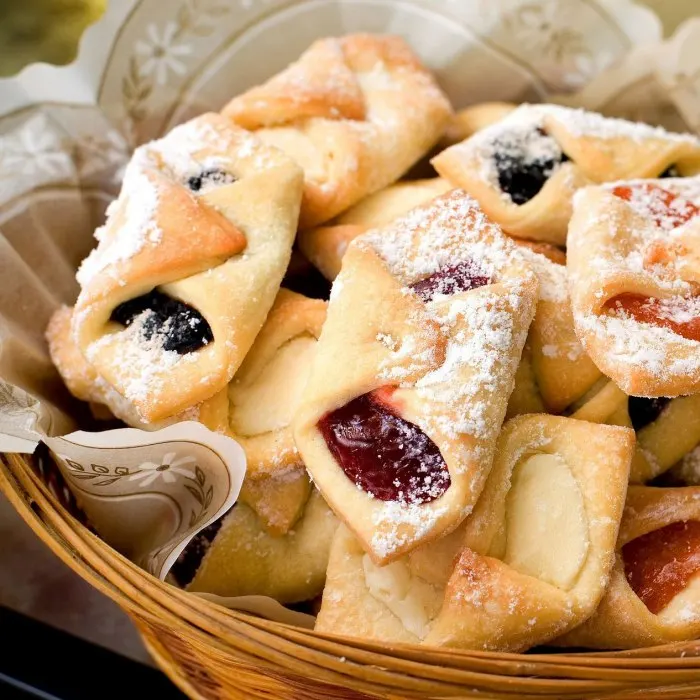Vegetarian Nut-Free Rogaliki (Polish Croissant Cookies) — Polish recipe