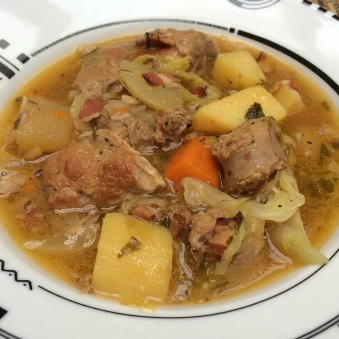 Gluten-Free Nut-Free Coddled pork with cider — Irish recipe