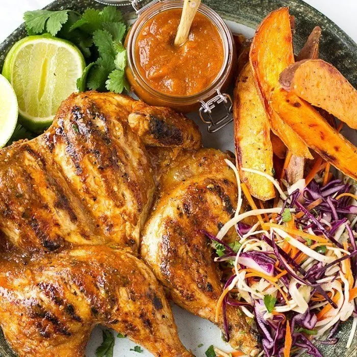 Gluten-Free Keto Piri-piri chicken and slaw — Portuguese recipe