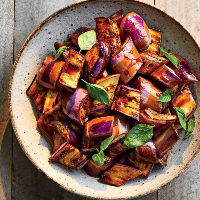 Vegetarian Dairy-Free Eggplant Adobo — Filipino recipe