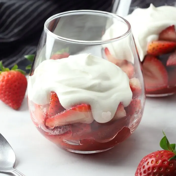 Vegetarian Gluten-Free Strawberries Romanoff — Russian recipe
