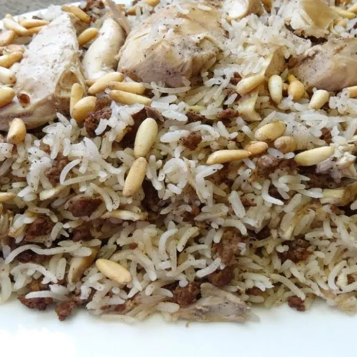 Gluten-Free Shellfish-Free Syrian Rice with Meat — Syrian recipe