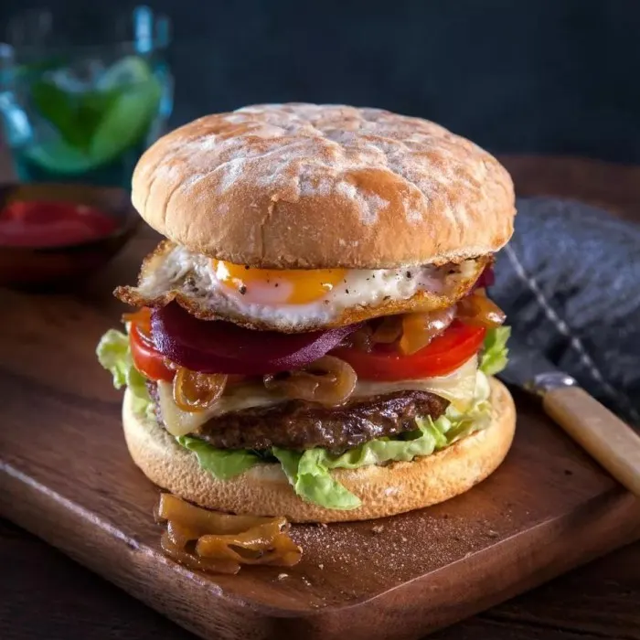 Vegetarian Nut-Free Aussie Burgers — Australian recipe