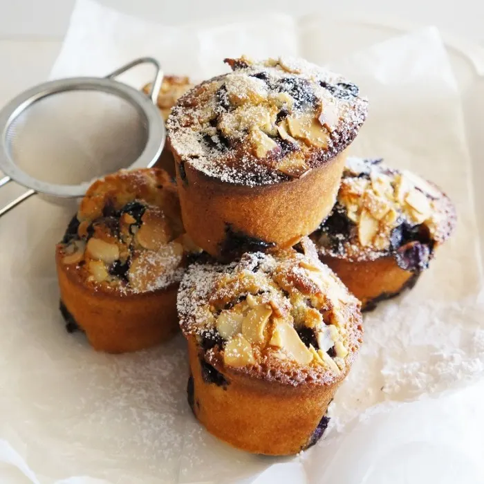 Vegetarian Blueberry & lemon friands — Australian recipe