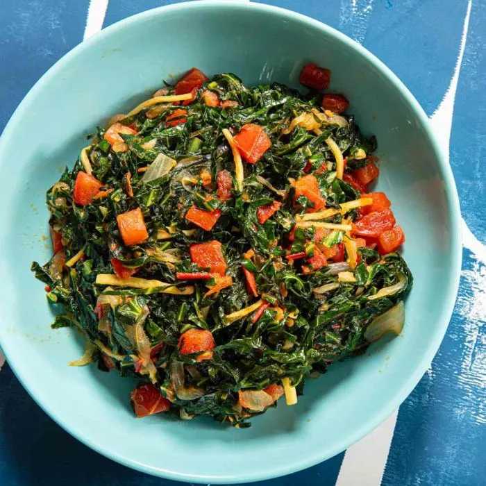 Vegetarian Gluten-Free Sukuma Wiki — Kenyan recipe