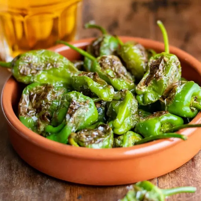Vegan Vegetarian Padron peppers — Spanish recipe