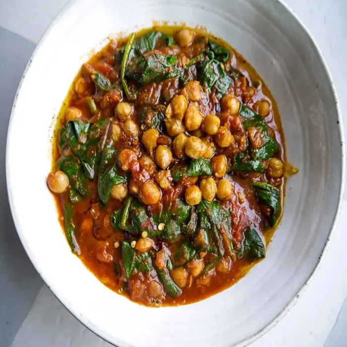 Gluten-Free Dairy-Free Chickpea, chorizo & spinach stew — Spanish recipe