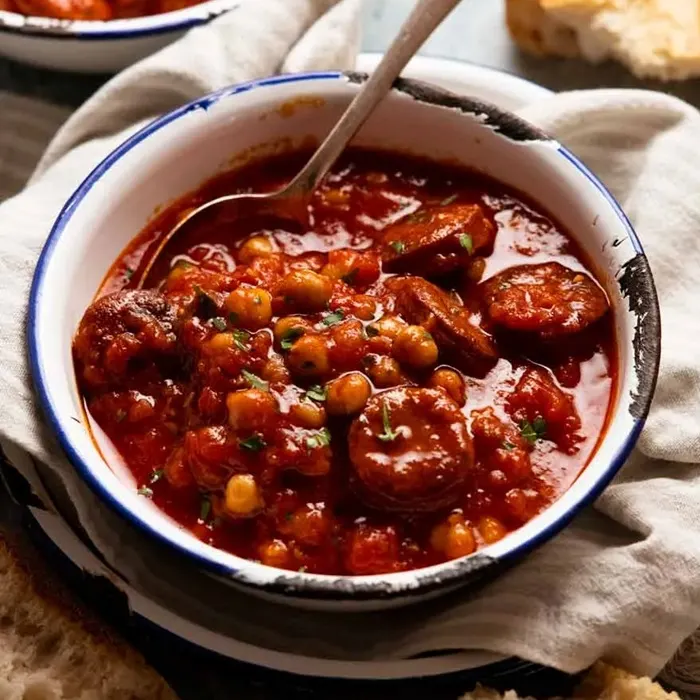Dairy-Free Nut-Free Chorizo & chickpea soup — Spanish recipe