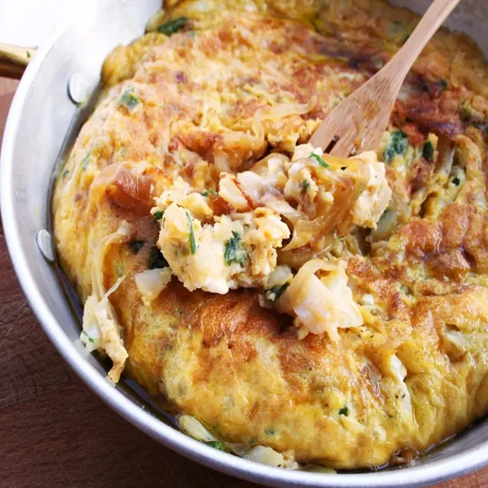 Vegetarian Gluten-Free Salt cod tortilla — Spanish recipe