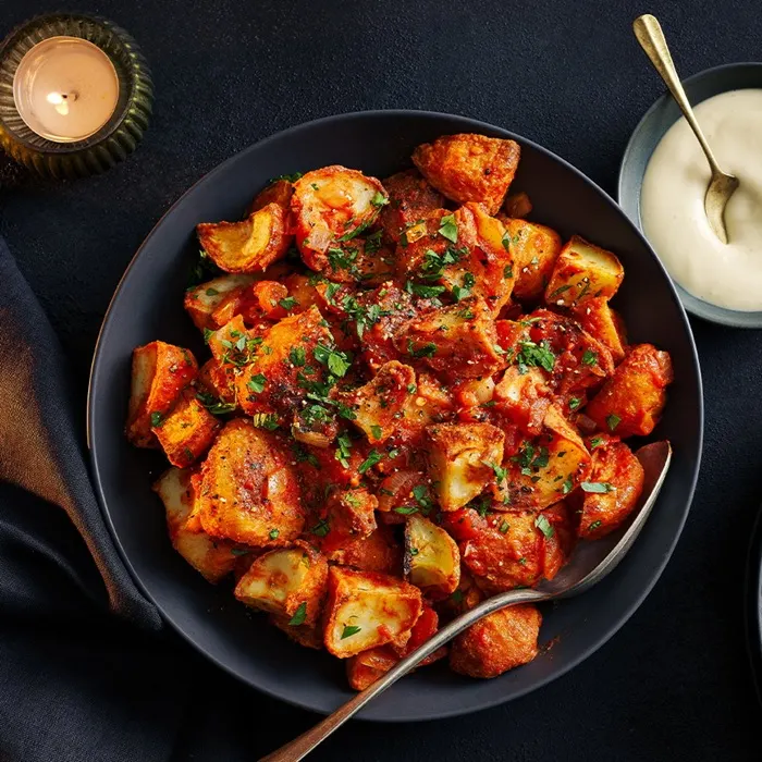 Vegan Vegetarian Patatas bravas — Spanish recipe