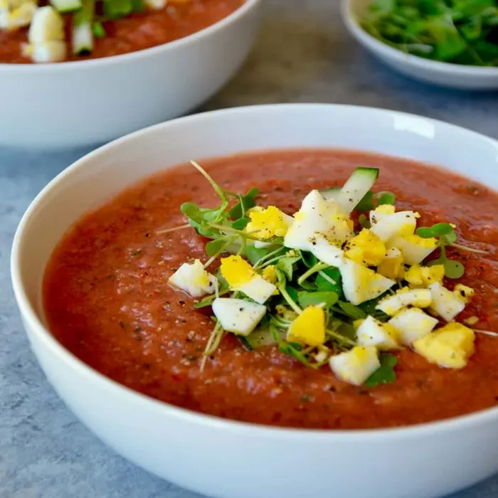 Vegan Vegetarian Quick gazpacho — Spanish recipe